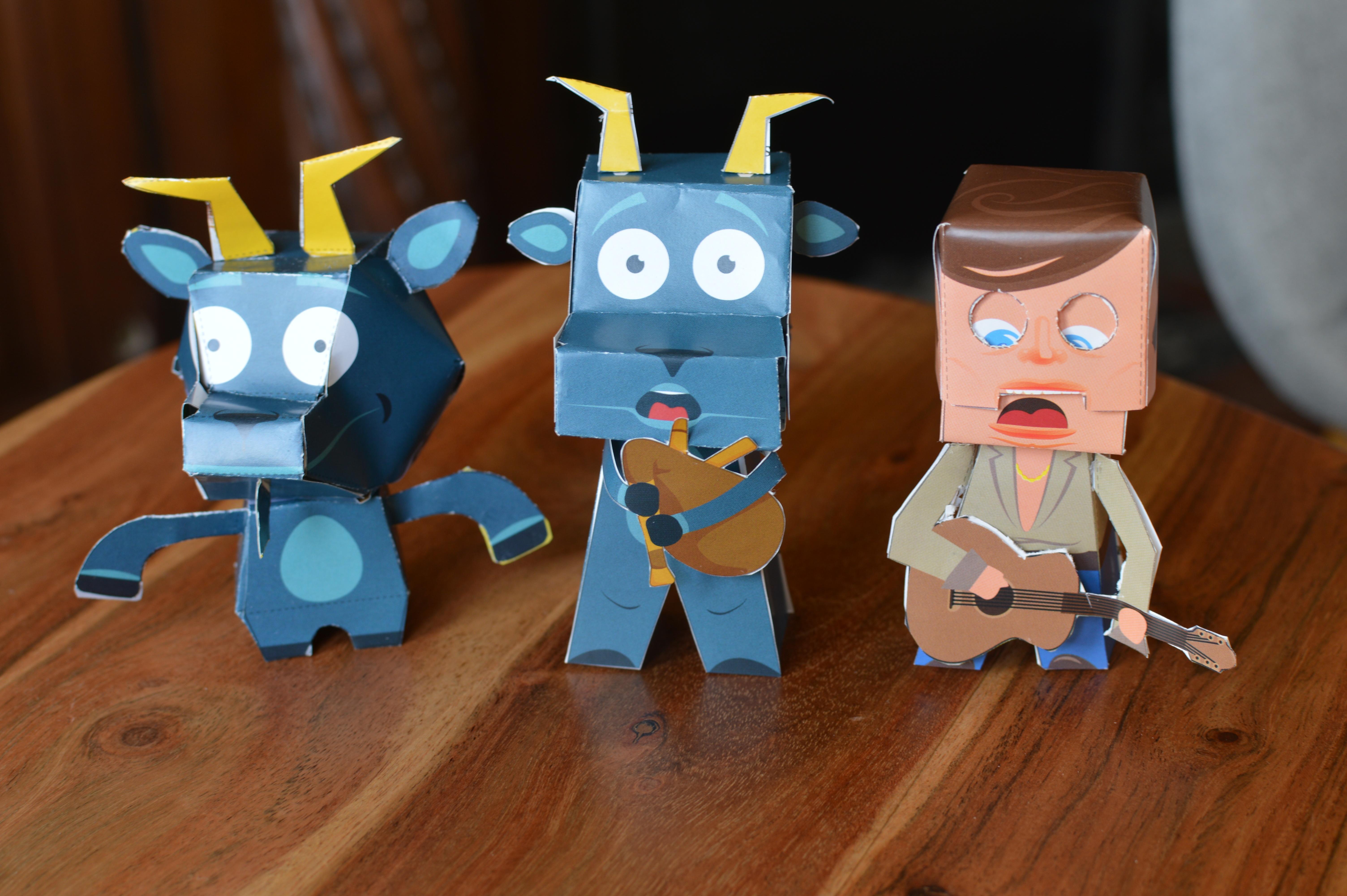 Paper toy Méli et Joe Joe paper toy méli joe joe